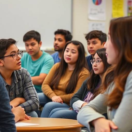 Groep studenten luistert aandachtig naar hun docent